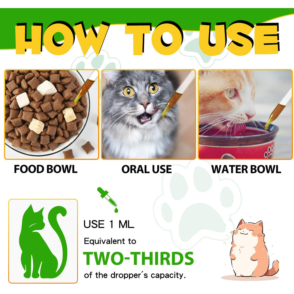 Saveur poulet rôti Akeeronn, gouttes pour chat faciles à administrer.