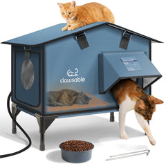 Akentio chalet-chat porte-echappement : passage sûr pour chats extérieurs.