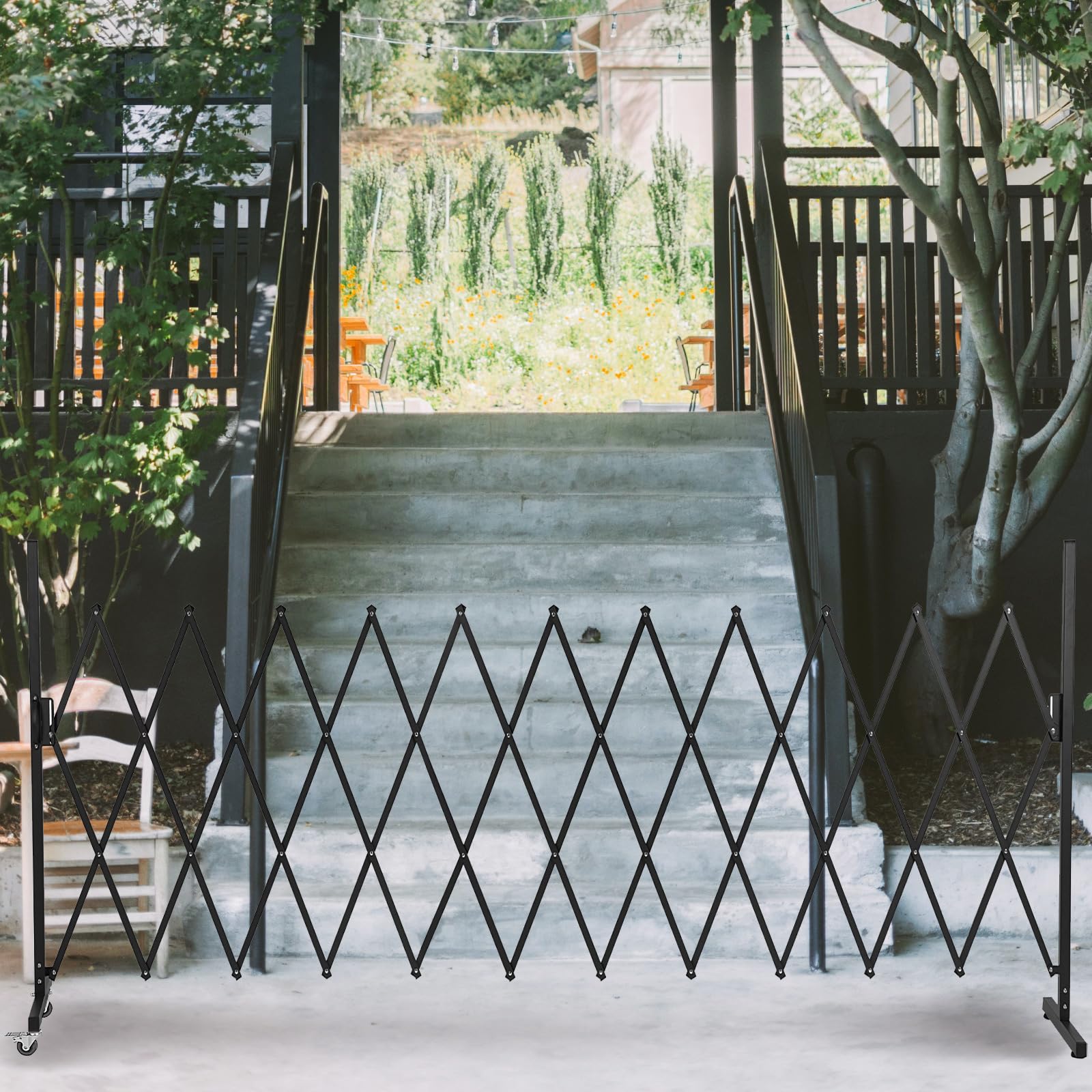 AkiiGer Barrière polyvalente pour jardins et couloirs, installation simple.