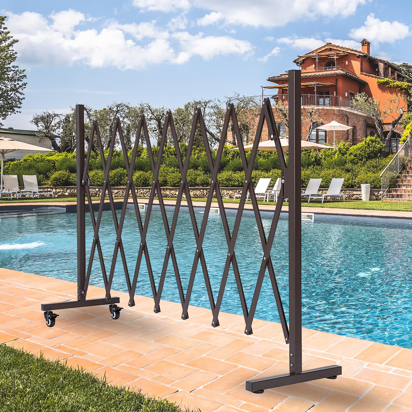 Barrière AkiiGer marron, usage porte et seuil pratique et décoratif