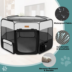 Akinerri Dog Playpen — montage rapide sans-outillage pour l'intérieur et l'extérieur.