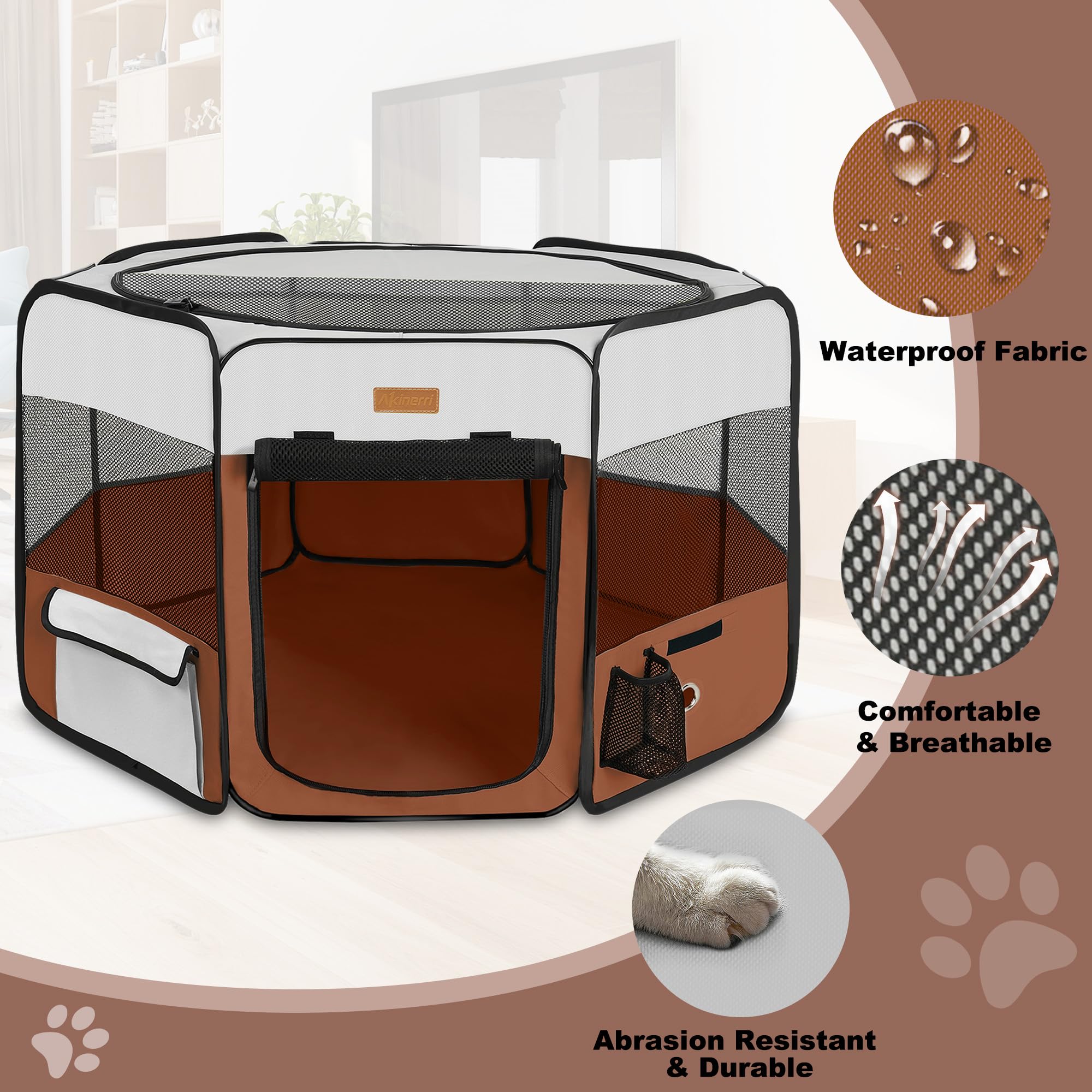 Maille Akinerri 360 degrés pour ventilation et vue dégagée pendant le jeu.