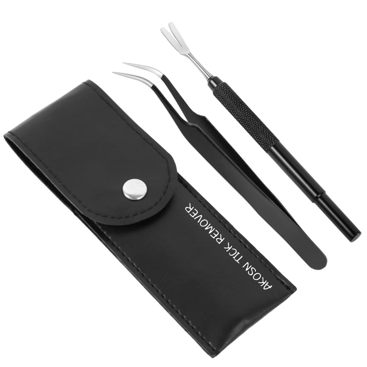 AKOSN pack retrait tiques, kit pratique pour animaux et humains.