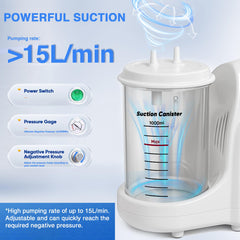 Akvich aspirateur vétérinaire portable, écran indicateurs clair pour ajuster l'aspiration avec précision.