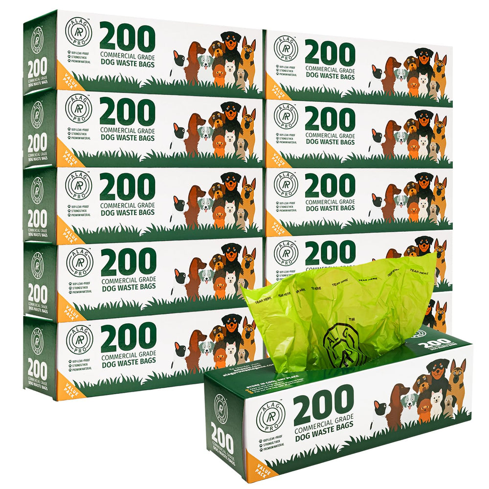 ALAGPRO sacs-poubelle-chien: rouleau robuste pour usages extérieurs et distributeurs universels.