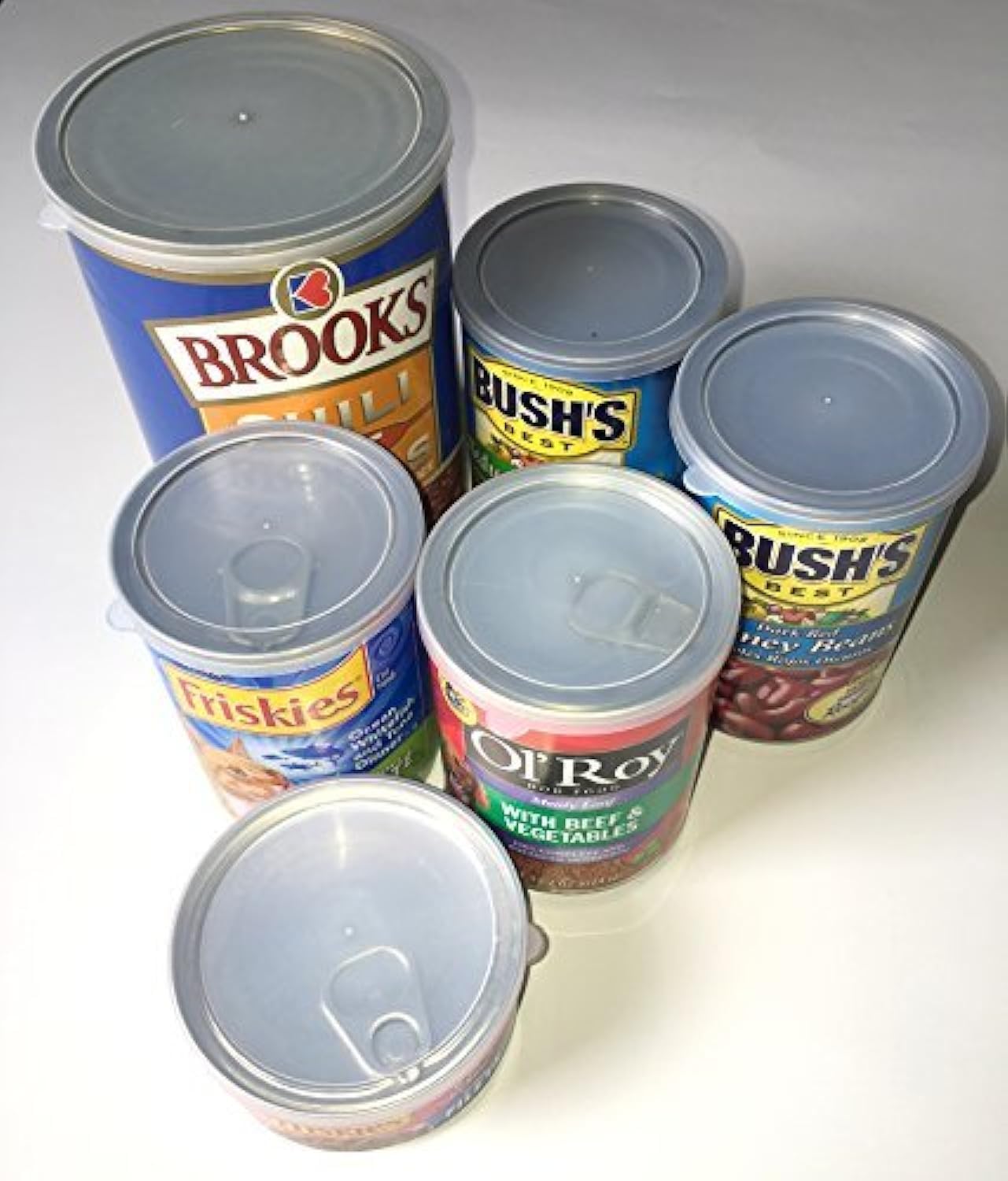 ALAZCO ensemble de 12 couvercles réutilisables pour boîtes de conserve, fermeture hermétique.
