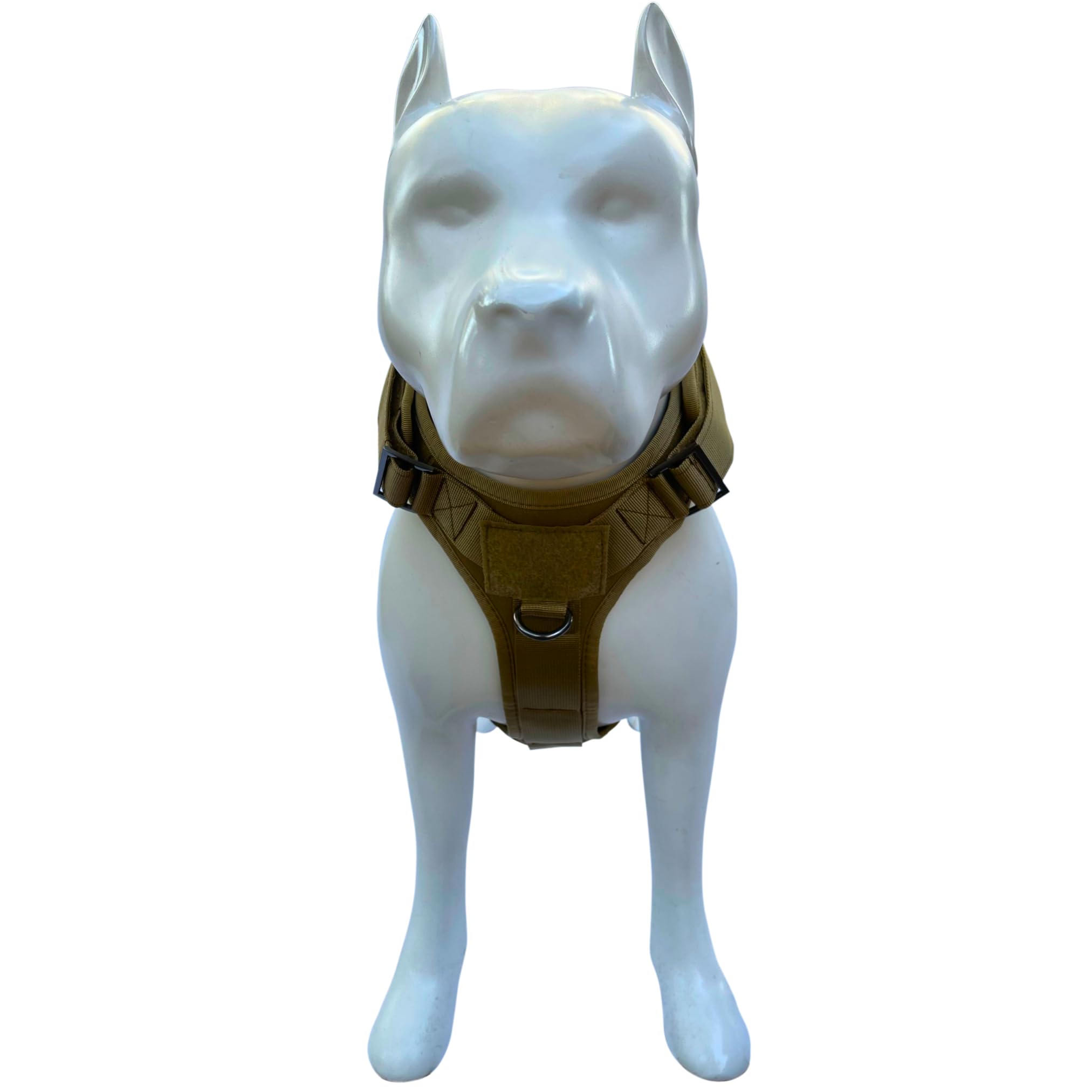 ALBCORP harnais chien tactique couleur coyote brun pour grandes races.
