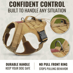 ALBCORP harnais chien tactique système MOLLE pour accessoires.