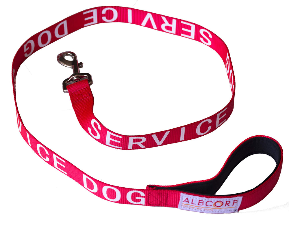 ALBCORP Laisse-Service-Dog Grip-Neoprene : prise sûre et confortable.