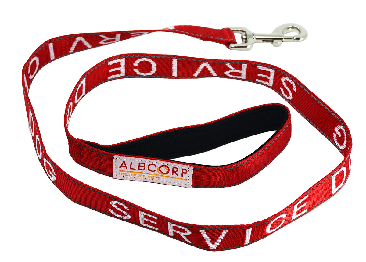 ALBCORP Laisse-Service-Dog Poignee-Neoprene : prise confortable et anti-fatigue.