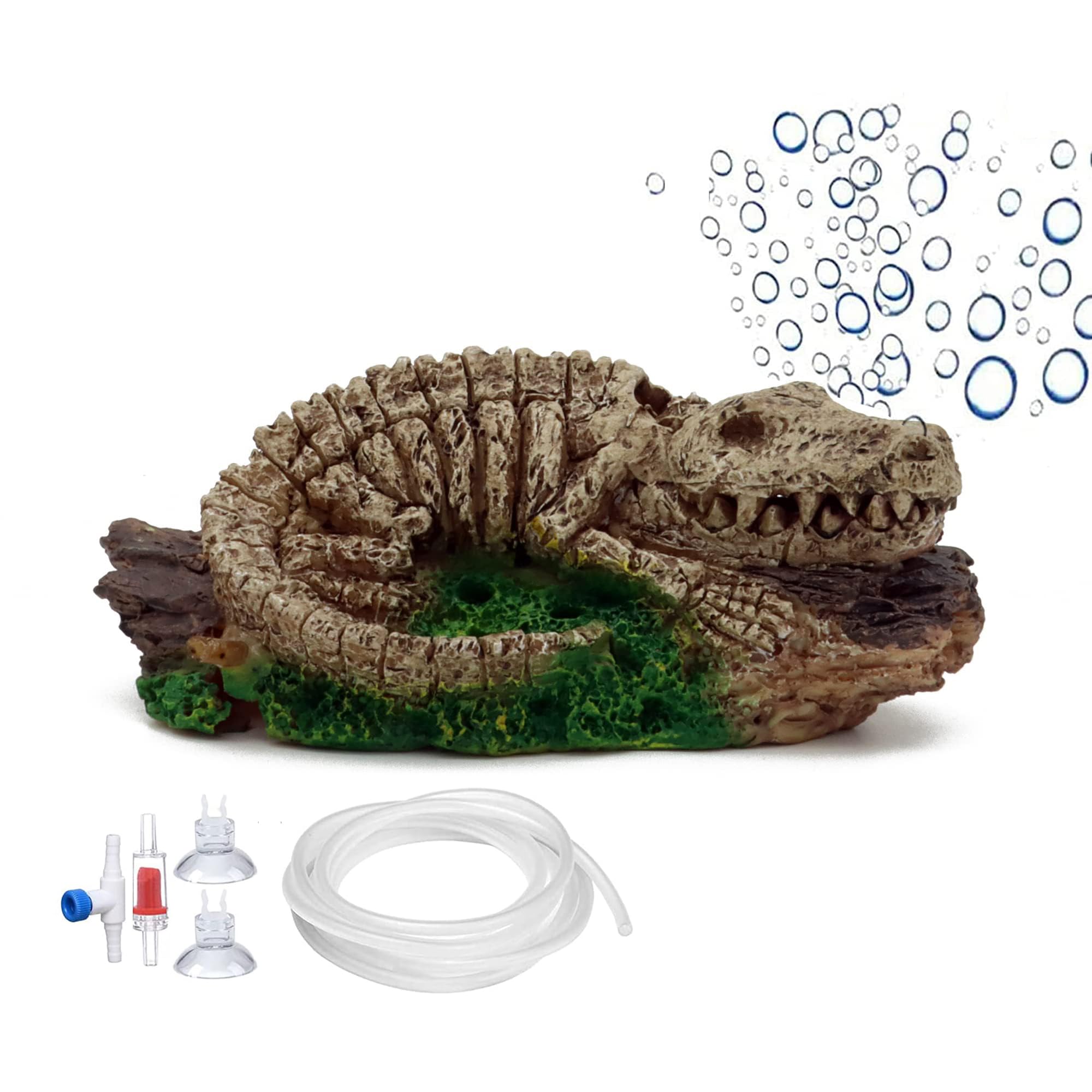 ALEGI dinosaure bulleur d'aquarium, bulles visuelles pour oxygéner l'eau