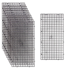ALEGI diviseur bac aquarium grille plastique noir, séparation sûre des poissons.