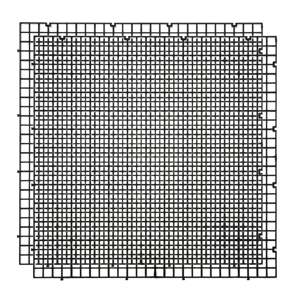 ALEGI diviseur-grille noir, organisation flexible et séparation des zones aquatiques.