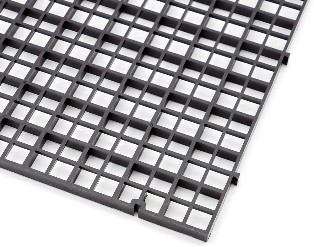 ALEGI ensemble 12 pièces diviseur aquarium grille plastique noir, installation rapide.