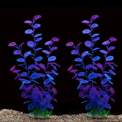ALEGI plantes artificielles pour aquarium violet, 12 pouces, offre un abri sûr et décoratif.