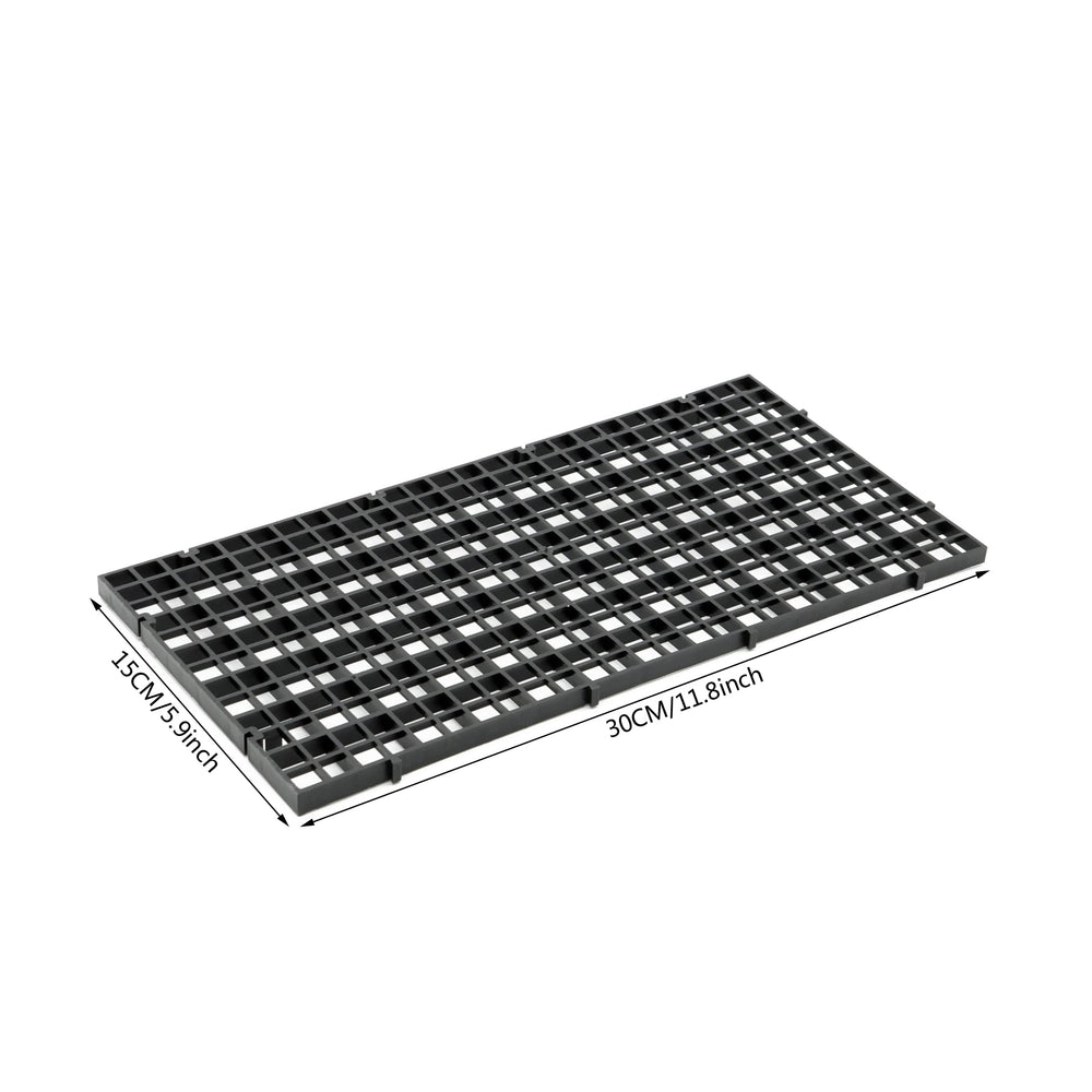 ALEGI support grille aquarium noir, cadre pratique et nettoyage facilité