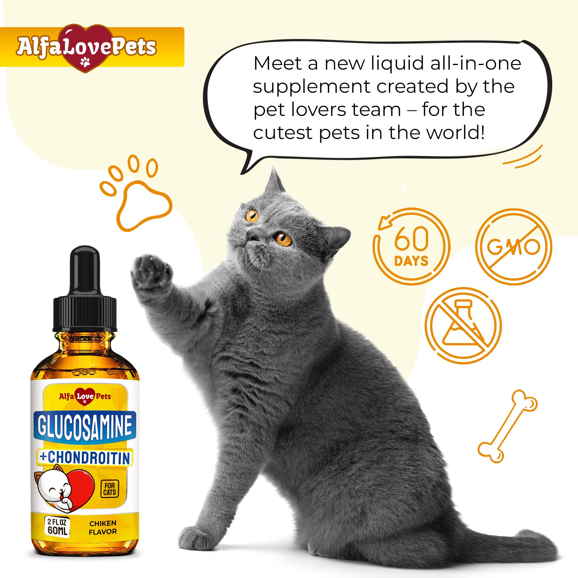 Alfa Love Pets absorption rapide, digestion facilitée pour chat