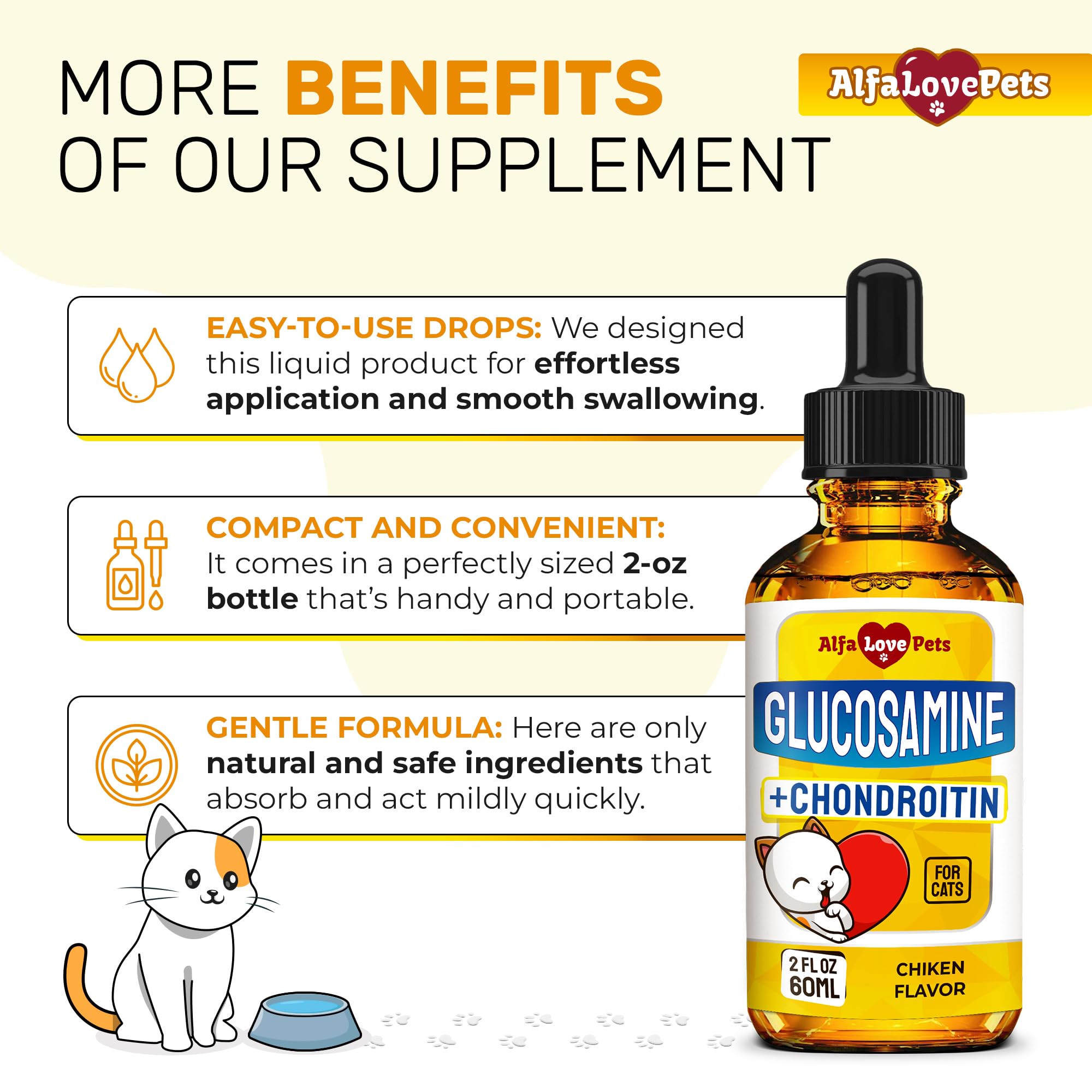Alfa Love Pets forme liquide, administration simple dans repas