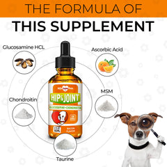 Alfa Love Pets glucosamine pour chiens, pipette pratique, absorption rapide.