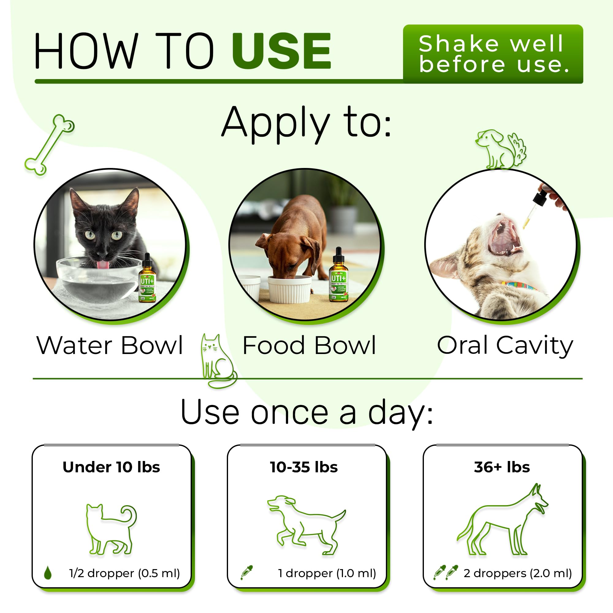 Chat utilisant le soutien urinaire Alfa Love Pets pour l’UTI.