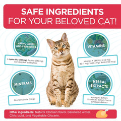 Alfa Pet L Lysine pour chats — probiotique intégré, meilleure digestion et soutien immunitaire.