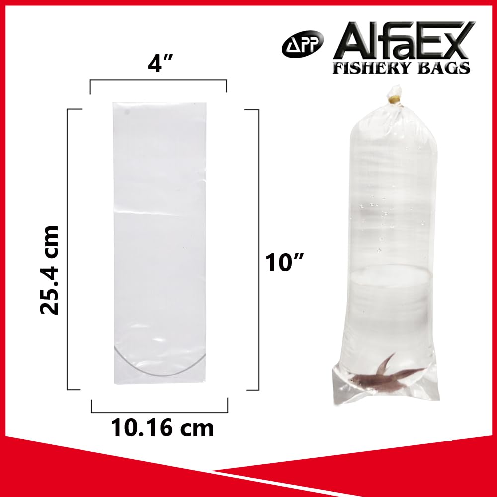 AlfaEx Sacs Poissons Scelage Rapide, fermeture sécurisée lors du transport.