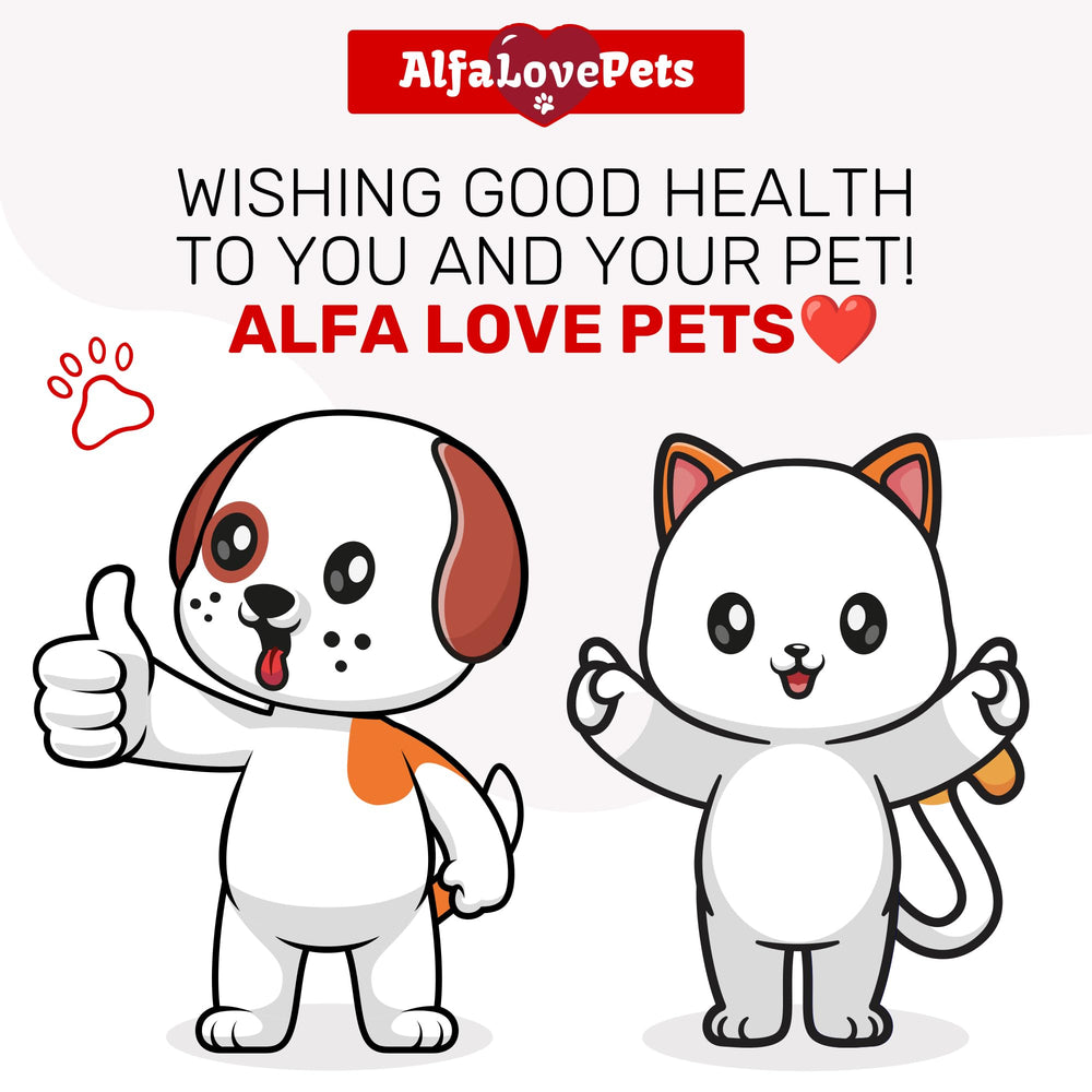 Forme liquide facile a doser, Alfa Love Pets pour tous les âges.