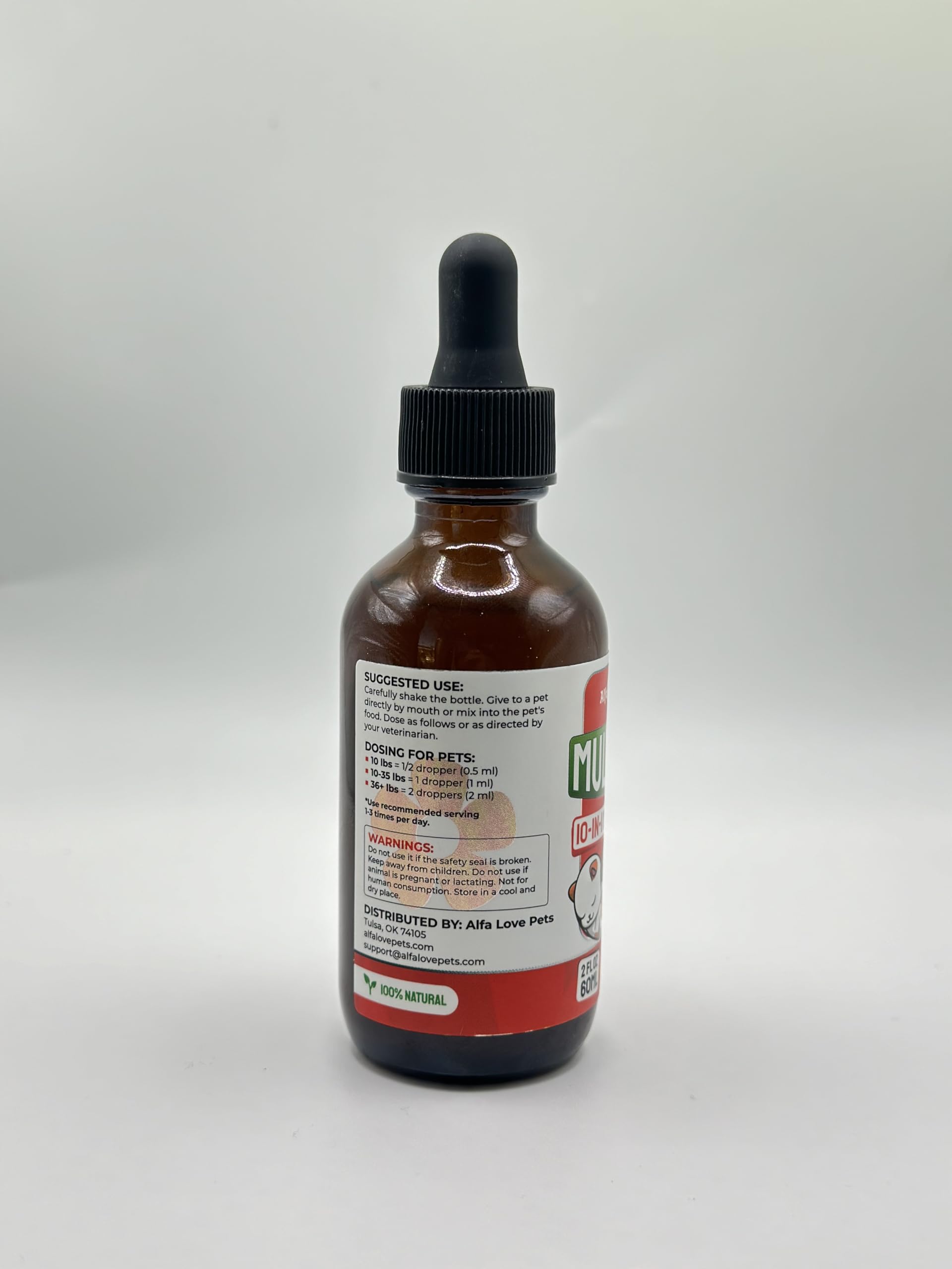 Utilisation simple dans eau ou nourriture avec Alfa Love Pets.