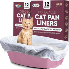 Liner Alfapet pour bac à litière avec elastique Sta-Put, ajustement sûr.