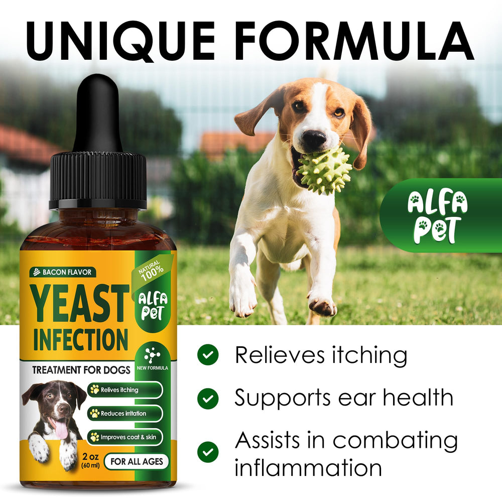 Alfa Pet gouttes-liquide-bacon, administration facile dans la nourriture.