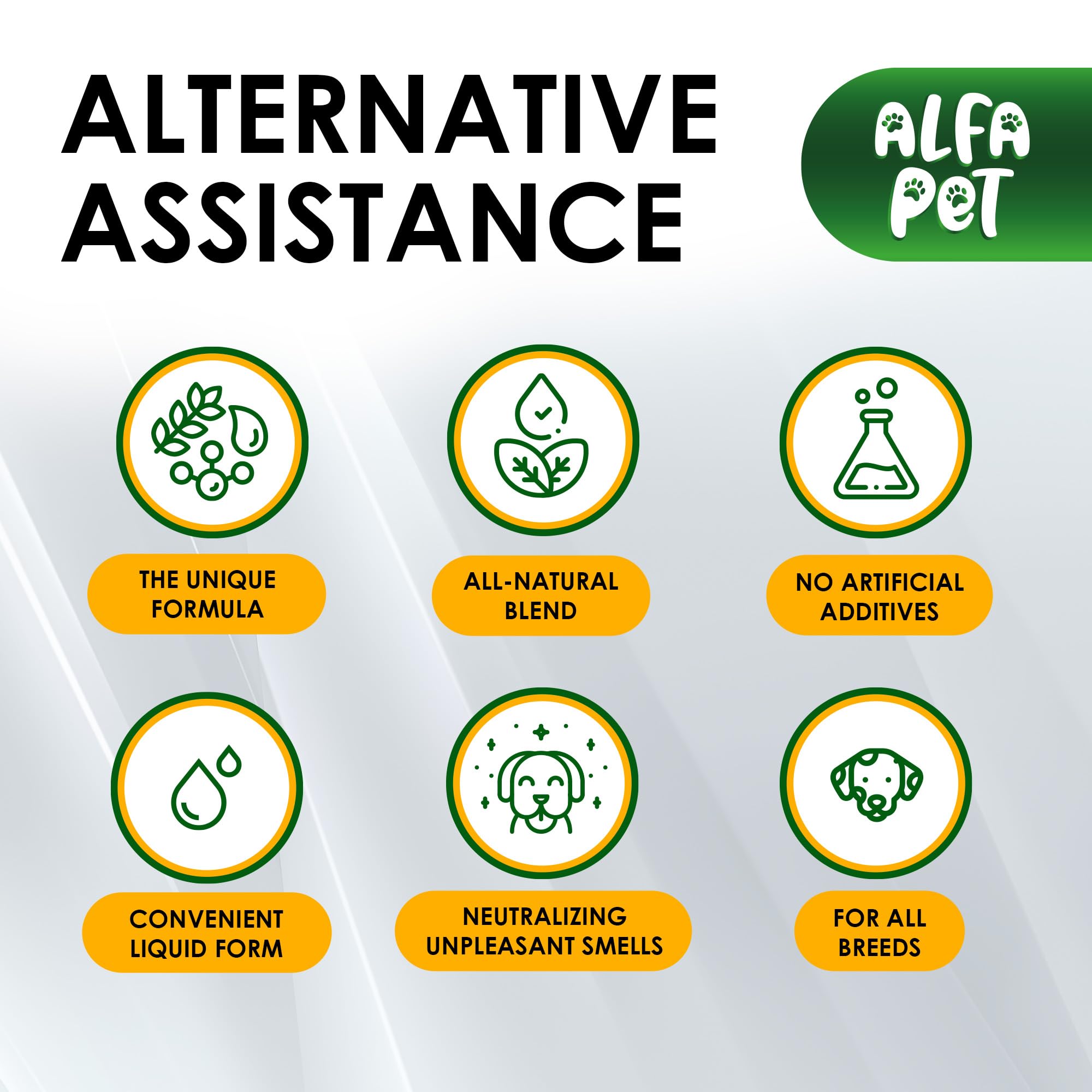 Alfa Pet goût-bacon-liquide, idéal pour masquer l'inconfort et encourager l'usage.