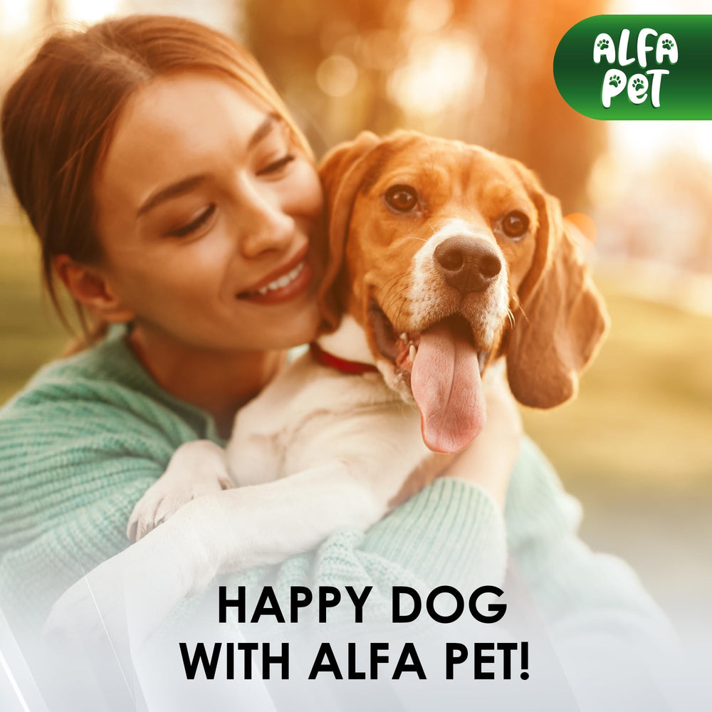 Alfa Pet flacon-liquide-bacon, compatible avec toutes les races et tailles.