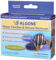 Algone: eau d'aquarium claire et équilibrée grâce à l'action clarifiante.