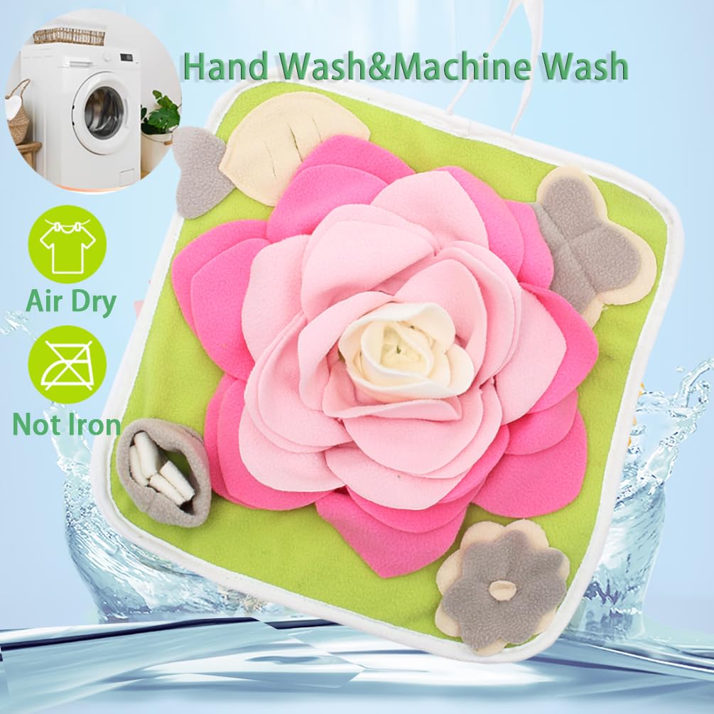Alibuy tapis-reniflage-lapin-rose, base antidérapante pour des sessions propres et calmes.