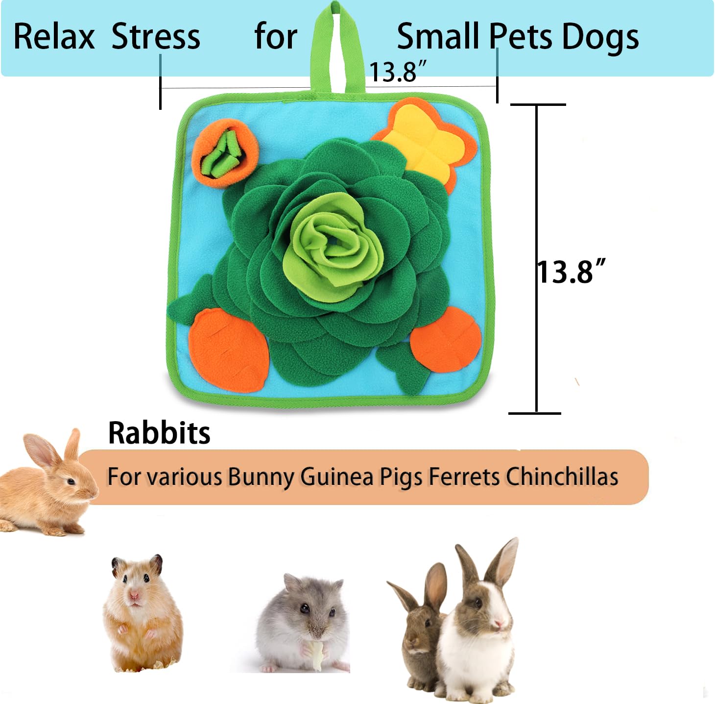 Alibuy Mat Interactif Petits Animaux vert favorise la curiosité et l'exercice mental.