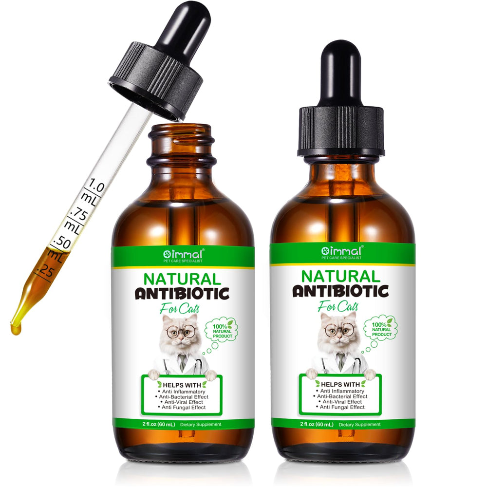 ALIVO antibiotiques naturels pour chats – bouteille et gouttes, soutien immunitaire potentiel