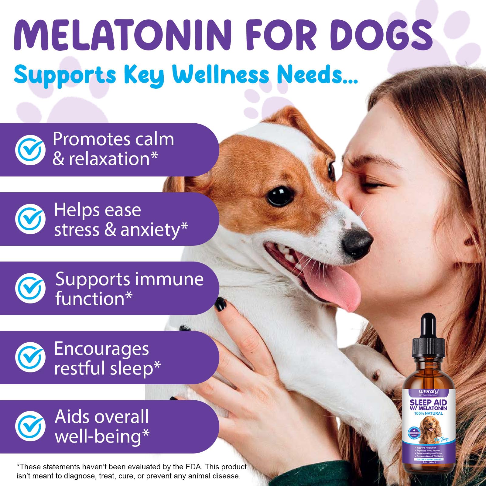 ALIVO Mélatonine chien toutes tailles adaptées dosage personnalisé