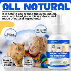 ALIVO spray nettoyage plaie chat, aide a nettoyer et prevenir les infections