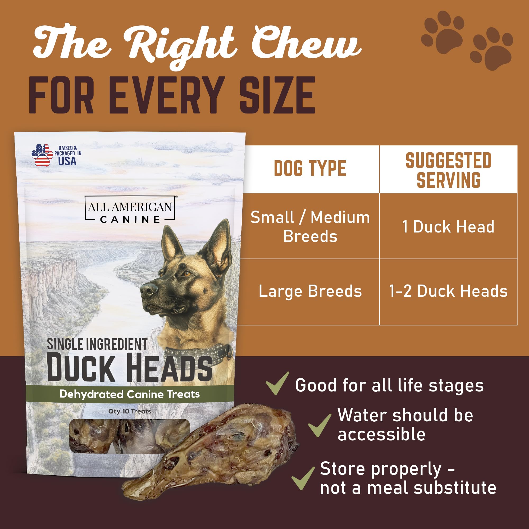 All American Canine – Fabriqué aux Etats-Unis, source fiable et durable.