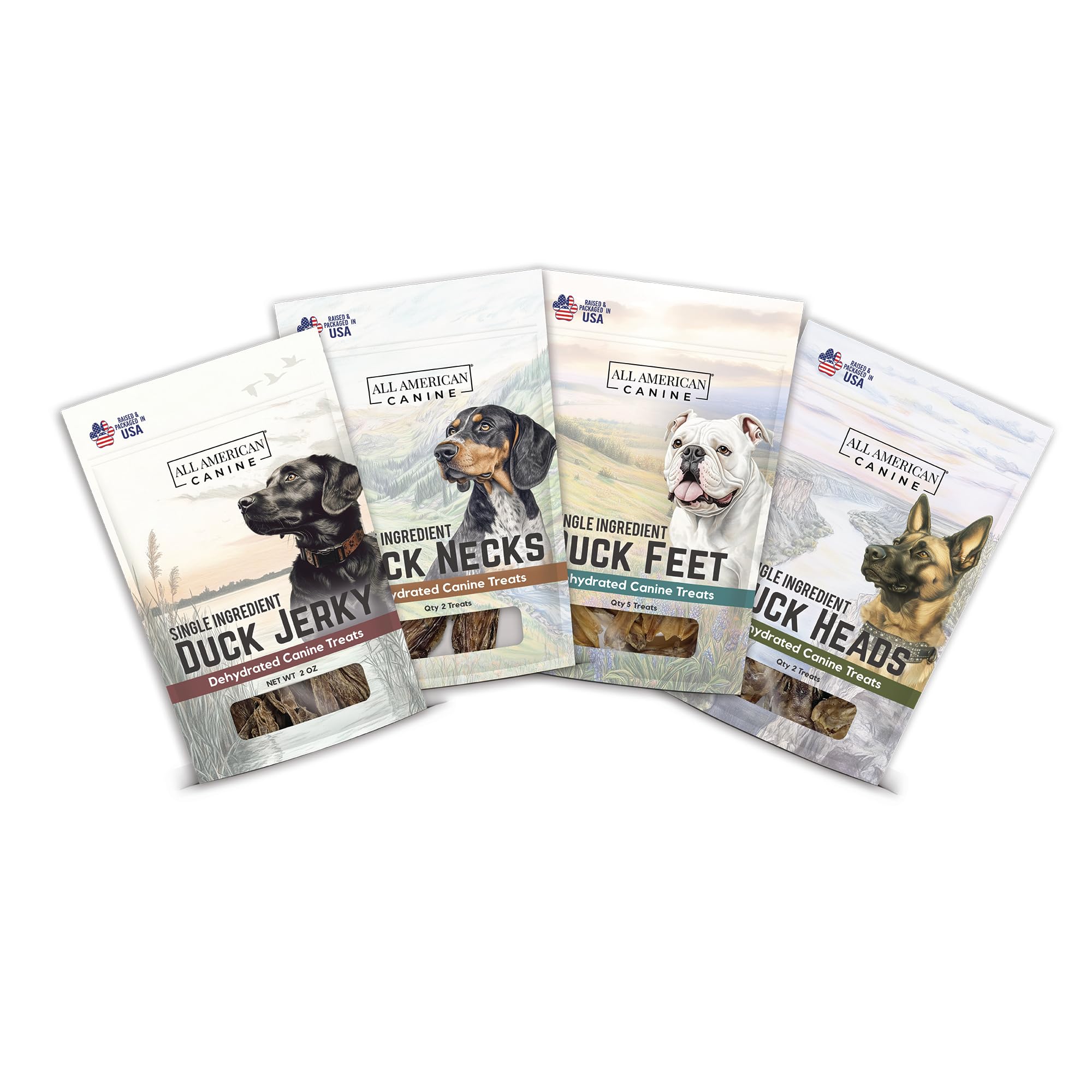All American Canine Quack Pack: pieds de canard déshydratés pour récompenser votre chien.