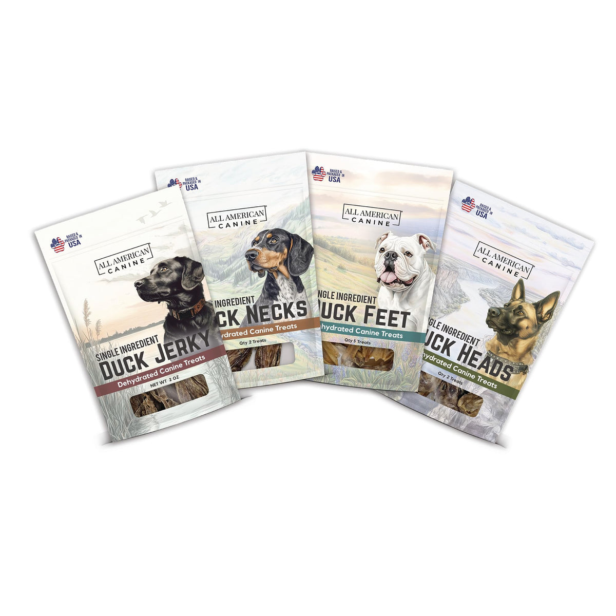 All American Canine Quack Pack: pieds de canard déshydratés pour récompenser votre chien.