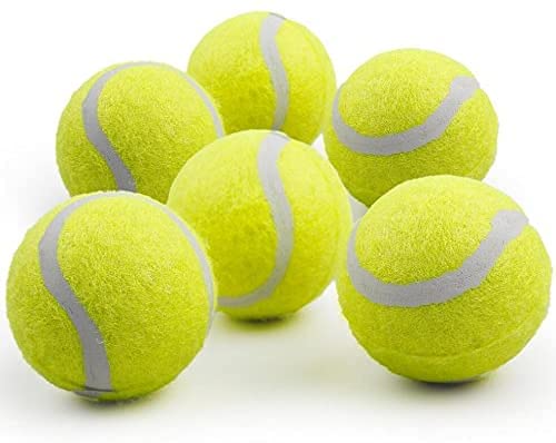 ALL FOR PAWS balle-tennis jaune 2,5 pouces facile à entretenir après le jeu