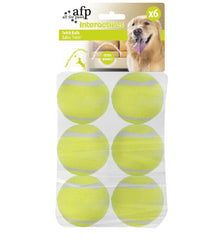 Balle tennis ALL FOR PAWS 2 pouces prête pour fetch et durabilité.