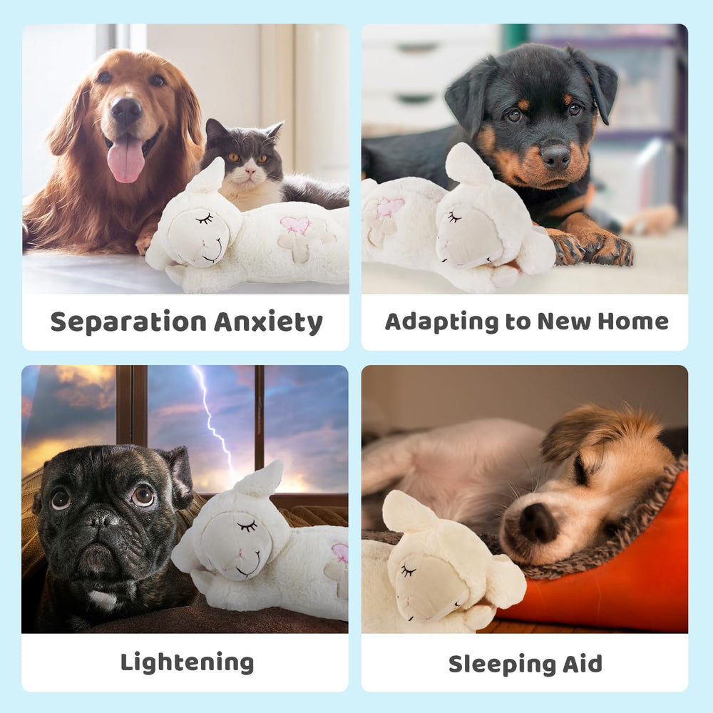 ALL FOR PAWS dispositif cœur battant imite le battement maternel pour calmer.