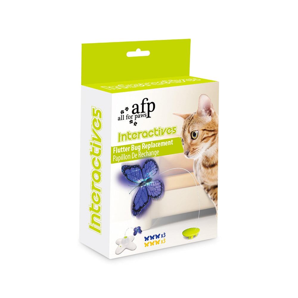 ALL FOR PAWS ensemble refils papillon – maintien facile de l activité féline