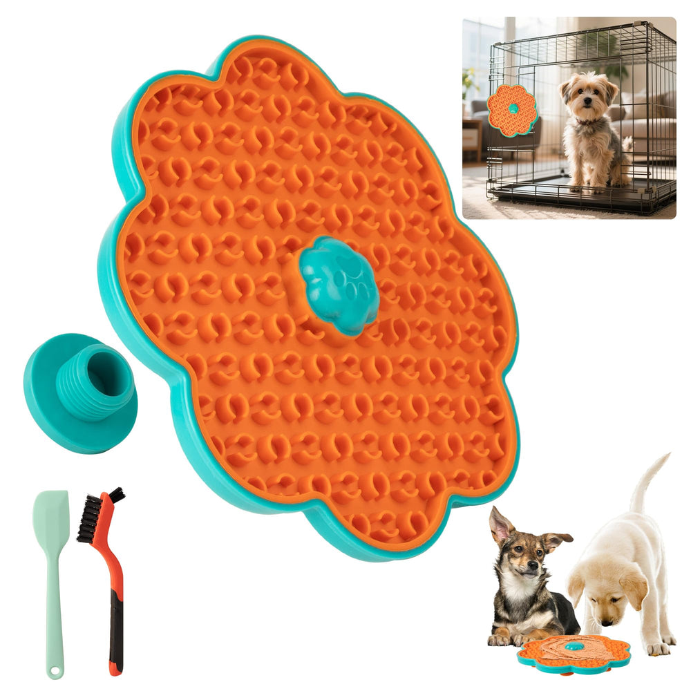 ALL FOR PAWS Lick Mat 2-en-1 pour entraînement en cage, calme durable