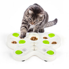 Puzzle alimentaire interactif ALL FOR PAWS, forme papillon, stimule l’exploration des chats