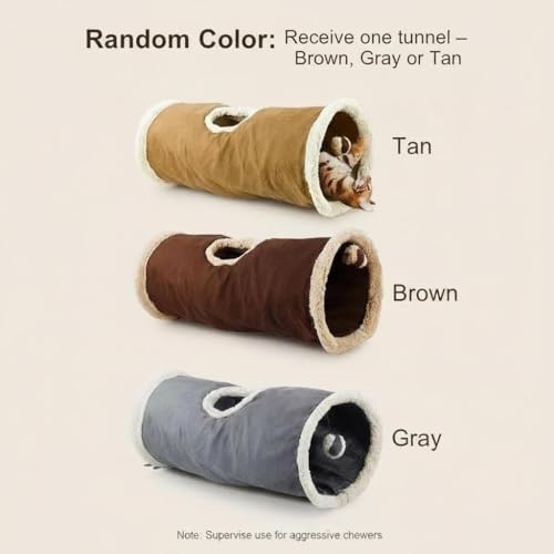 ALL FOR PAWS tunnel chat 25-6 avec crinkle et balle pour stimulation ludique