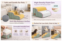 Escalier ALL GOOD PET SUPPLIES pour chien sur canapé pratique et sûr.
