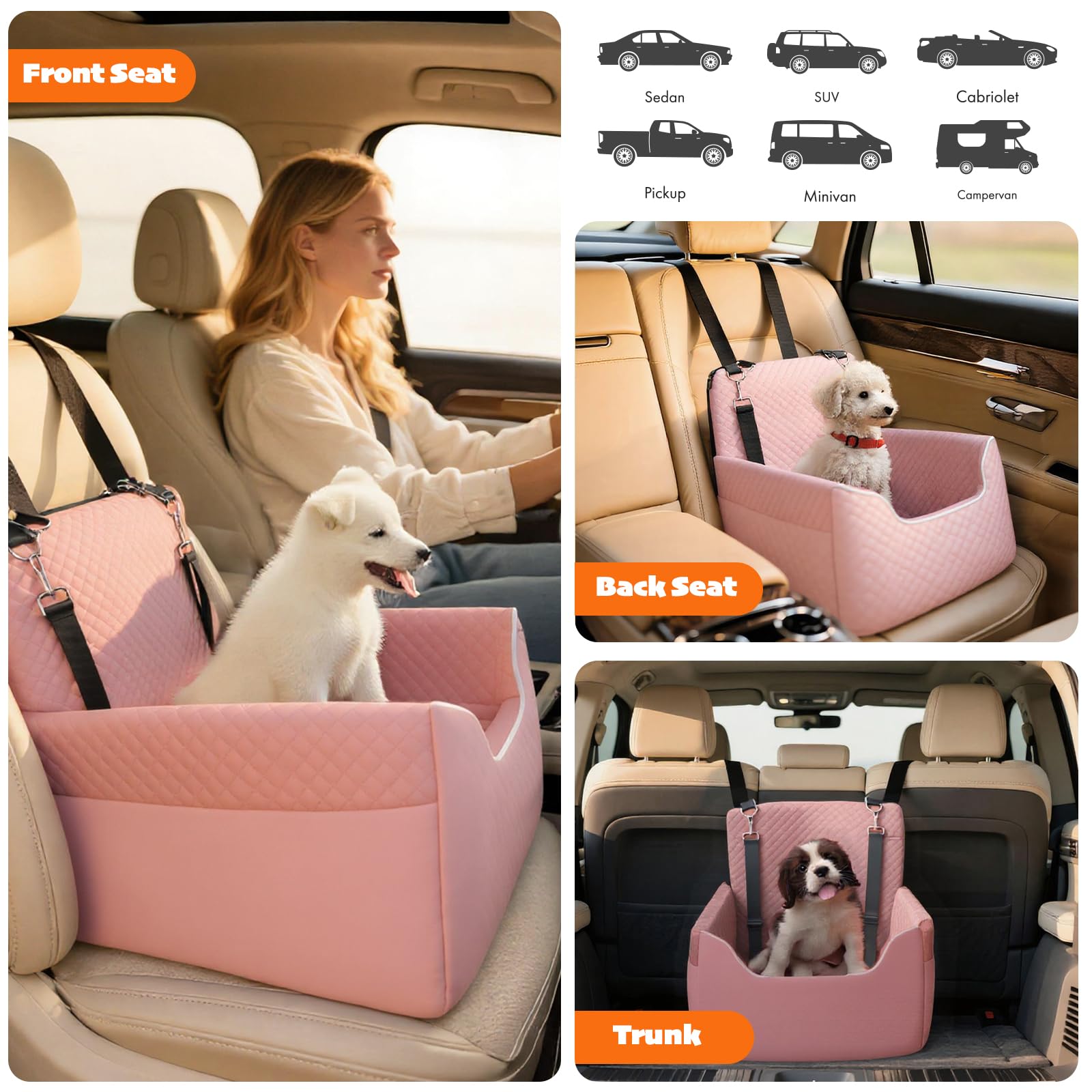 ALL GOOD PET SUPPLIES – double-face confort peluche et simili cuir pour été et hiver.
